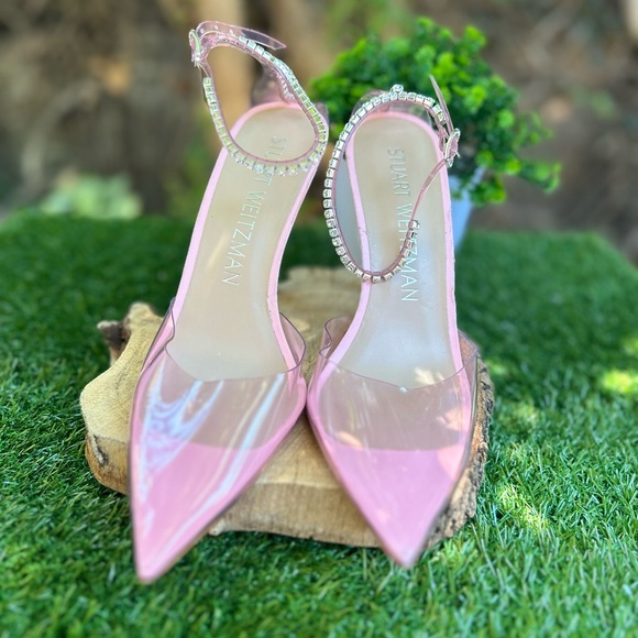 Stuart Weitzman
Glam 100 Strap Pumps Color: Pink/Clear size 6 - Picture 7 of 16